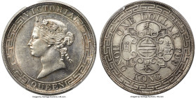 British Colony. Victoria Dollar 1868 AU Details (Cleaned) PCGS, Hong Kong mint, KM10, Prid-3, Mars-C41. HID09801242017 © 2024 Heritage Auctions | All ...