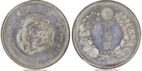 Meiji Trade Dollar Year 8 (1875) MS62 PCGS, Osaka mint, KM-Y14, JNDA 01-12. A gorgeously frosty example of this famous Japanese rendition of a "Trade ...