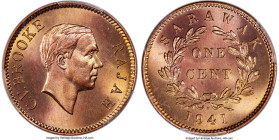 British Protectorate. Charles V. Brooke Specimen Cent 1941-H SP65 Red PCGS, Heaton mint, KM18. An enchanting Specimen that always generates interest i...