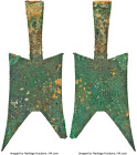 Warring States. State of Jin "Hollow Handle" Spade Money ND (500-400 BC) Certified 82(03) by Gong Bo Grading, Hartill-2.185. 144.5x14.5mm. 29.3gm. Poi...