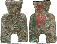 Warring States. State of Liang "Flat Handled" Spade Money ND (400-300 BC) Certified 82 by Gong Bo Grading, Hartill-3.46. 61.2x2.2mm. 28.1gm. Arched fo...