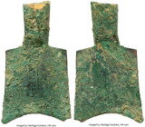 Warring States. State of Liang or Jin "Hollow Handle" Spade Money ND (400-300 BC) Certified 80(03) by Gong Bo Grading, Hartill-2.171iv. 86x13.5mm. 22....