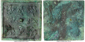 Liao Dynasty bronze "Square Floral" Mirror ND Certified 75(03) by Gong Bo Grading, 86mm. 92.1gm. HID09801242017 © 2024 Heritage Auctions | All Rights ...