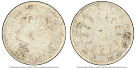 Chihli. Kuang-hsü 20 Cents Year 24 (1898) AU Details (Cleaned) PCGS, Pei Yang Arsenal mint, KM-Y63.2, L&M-451. Elusive minor type of Chihli. HID098012...