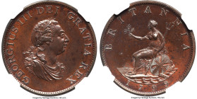 George III Proof 1/2 Penny 1799-SOHO PR63 Brown NGC, Soho mint, KM647, S-3778. HID09801242017 © 2024 Heritage Auctions | All Rights Reserved