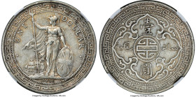 George V Pair of Certified Trade Dollars NGC, 1) Trade Dollar 1911-B AU50, KM-T5 2) Trade Dollar 1929-B UNC Details (Cleaned), KM-T5 HID09801242017 © ...