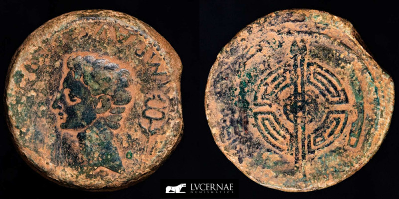 Roman Empire - Cantabrian Wars. Augustus (27 BC - 14 A.D.) bronze dupondius (18,...