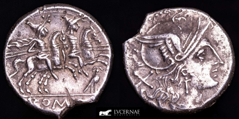 Roman Republic - Anonymous owl series. Silver denarius (4,32 g. 17 mm..). Rome, ...