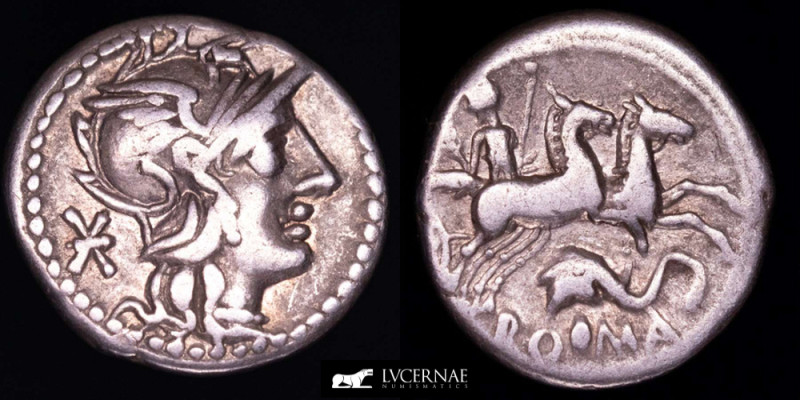 Roman Republic - L. Caecilius Metellus Diadematus. Silver "elephant head" denari...