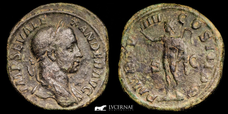 Roman Empire - Severus Alexander (222 - 235 A.D.). Bronze sestertius (21,47 g., ...