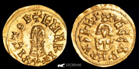 Recaredus I (586-601) Gold Tremissis 1,47 g. 19 mm. Emerita AD 586-601 Uncirculated