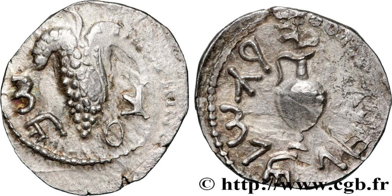 JUDAEA - SECOND REVOLT - BAR KOKHBA
Type : Denier (zuz) 
Date : an 3 
Mint name ...