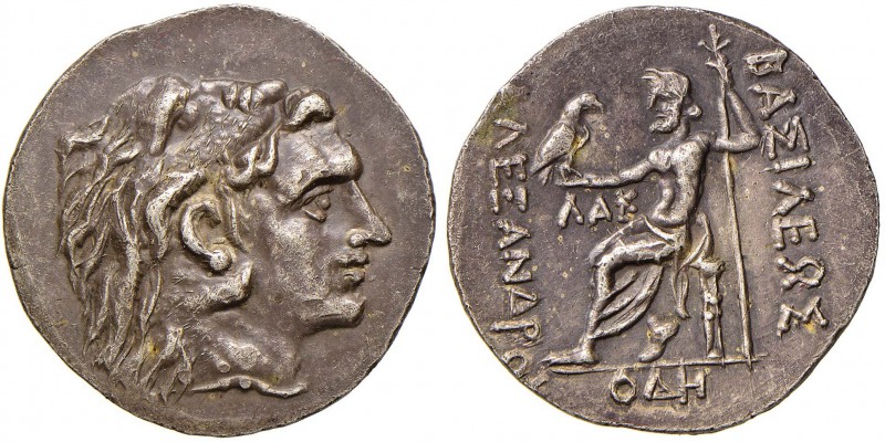 MACEDONIA Alessandro III (336-323 a.C.) Tetradramma (Odessus) Testa di Eracle a ...
