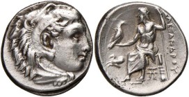 MACEDONIA Alessandro III (336-323 a.C.) Dramma (Abydos) Testa di Eracle a d. - R/ Zeus seduto a s. - Price 1505 AG (g 4,26) 

BB+