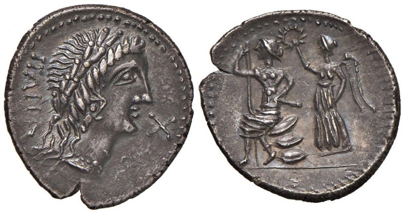 Guerre sociali - Confederazione marsica (90-88 a.C.) Denario (Corfinium, 89 a.C....