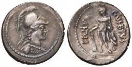 C. Vibius Varus - Denario (42 a.C.) Busto elmato di Minerva a d. - R/ Ercole stante a s. - B. 26; Cr. 494/38 AG (g 3,91) Splendido esemplare dalla pat...