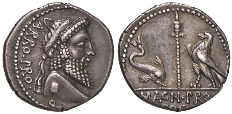 Cnaeo Pompeo Magno - Denario (primavera del 48 a.C., zecca greca incerta, Terenz...