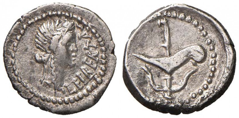Q. Caepio Brutus - Quinario (estate-autunno 42 a.C., zecca itinerante in Grecia ...