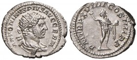 Caracalla (211-217) Antoniniano - Busto radiato a d. - R/ Il Sole stante di fronte - RIC 281a AG (g 5,07)

SPL+