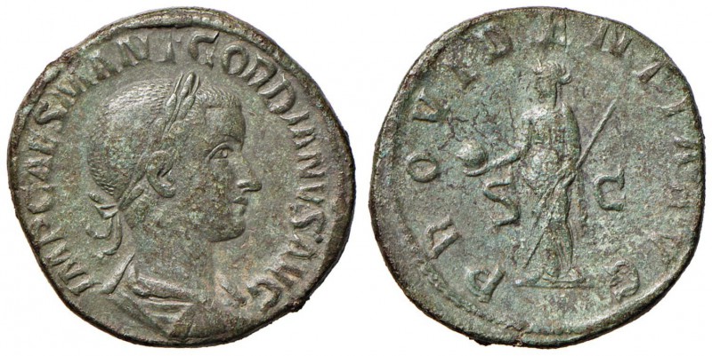 Gordiano III (238-244) Sesterzio - Busto laureato a d. - R/ La Prorvvidenza stan...