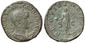 Gordiano III (238-244) Sesterzio - Busto laureato a d. - R/ La Prorvvidenza stante a s. - RIC 257a AE (g 22,63)

BB+/SPL