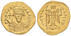 Focas (607-610) Solido - Busto coronato di fronte - R/ Angelo stante di fronte - Sear 620 AU (g 4,42)

SPL