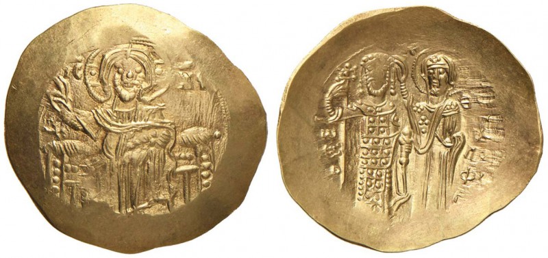 IMPERO DI NICEA Giovanni III (1222-1254) Iperpero - Cristo seduto in trono di fr...