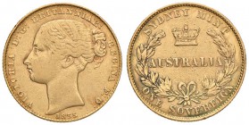AUSTRALIA Vittoria (1837-1901) Sterlina 1855 - Fr. 9 AU (g 8,00) RRR Probabilmente da montatura

MB