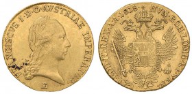 AUSTRIA Francesco I (1804-1835) Ducato 1818 E Karlsburg - Fr. 216 AU (g 3,49) Depositi al D/

BB/BB+