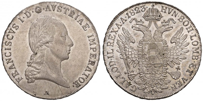 AUSTRIA Francesco I (1804-1835) Tallero 1823 A - Dav. 7 AG (g 28,07) Conservazio...
