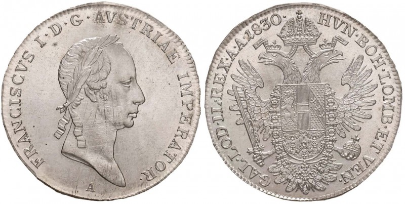 AUSTRIA Francesco I (1804-1835) Mezzo tallero 1830 A - KM 2154 AG In slab PCGS M...