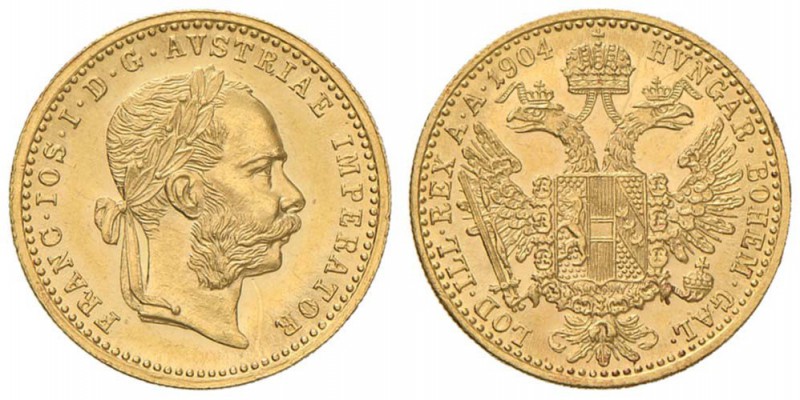 AUSTRIA Francesco Giuseppe (1848-1916) Ducato 1904 - Fr. 493 AU (g 3,48) Graffio...