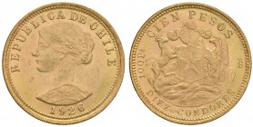 CILE 100 Pesos 1926 - Fr. 54 AU (g 20,37)

BB