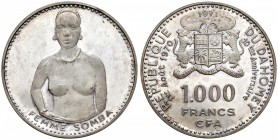 DAHOMEY 1.000 Franchi 1971 - KM 4.1 AG (g 50,77 - tit. 999.9) Rara variante con titolo 999,9

FS