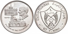 FUJAIRAH 10 Riyals 1970 Paolo VI viaggio nelle Filippine - AG (g 29,89)

FS