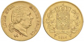 FRANCIA Luigi XVIII (1815-1824) 40 Franchi 1818 W - Gad. 1092 AU (g 12,90)

BB/BB+