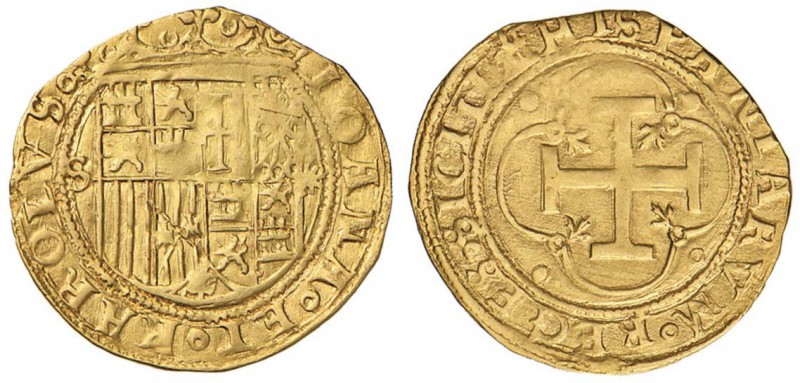 SPAGNA Carlo I e Giovanna (1516-1556) Escudo S - Fr. 153 AU (g 3,17) 

SPL