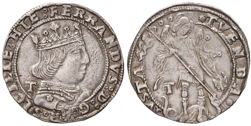 L’AQUILA Ferdinando I d’Aragona (1458-1494) Coronato - MIR 91 AG (g 4,00) R 

...