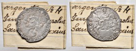 CASALE Carlo V (1533-1536) Cavallotto - MIR 239 AG (g 2,96) Bell’esemplare per questo tipo di moneta. Con cartellino di vecchia raccolta

BB+