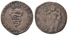 CASTIGLIONE Ferdinando I Gonzaga (1616-1678) Soldo 1666 - MIR 219 CU (g 1,47) Di insolita conservazione 

BB+