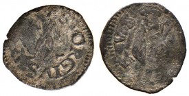 FAENZA Astorgio III Manfredi (1488-1501) Quattrino con San Pietro - MIR 212 (indicato come denaro) MI (g 0,75) RRR Moneta di grande rarità come del re...