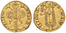 FIRENZE Repubblica - Fiorino largo, 1430, II semestre, Andrea di Guglielmo Pazzi, simbolo P cerchiata con croce sopra - Bernocchi 2519 AU (g 3,49) R
...