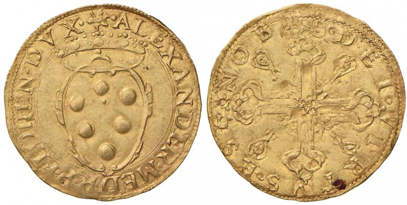 FIRENZE Alessandro de Medici (1532-1537) Scudo d’oro - MIR 97 AU (g 3,38) Ribatt...