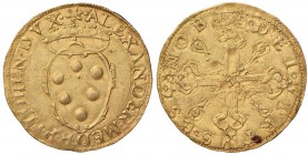 FIRENZE Alessandro de Medici (1532-1537) Scudo d’oro - MIR 97 AU (g 3,38) Ribattuto ed una macchia al R/ ma esemplare di grande qualità 

qFDC