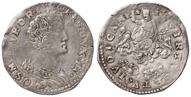 FIRENZE Cosimo I (1537-1574) Lira da 20 Soldi - MIR 127 AG (g 4,73) RR Ribattuta ma ancora un piacevole esemplare 

BB/BB+
