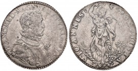 FIRENZE Francesco I (1574-1587) Piastra 1574 Busto con corazza liscia - MIR 180; Dav. 8384 AG RRRRR In slab PCGS VF35. Bell’esemplare di questa piastr...