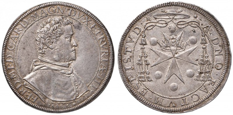 FIRENZE Ferdinando I (1587-1609) Piastra 1588 Busto cardinalizio - MIR 201/3 AG ...