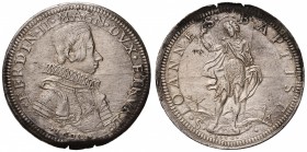 FIRENZE Ferdinando II (1621-1670) Piastra 1630 millesimo sia al D/ che al R/ - MIR 291/4 AG (g 32,58) R Ossidazione al margine ma bell’esemplare. Al n...