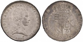 FIRENZE Ferdinando III (1790-1801) Francescone 1794 - MIR 405/3 var. (elenca solo ETRVR alla fine della leggenda del D/) AG (g 27,35) RRR Variante rar...