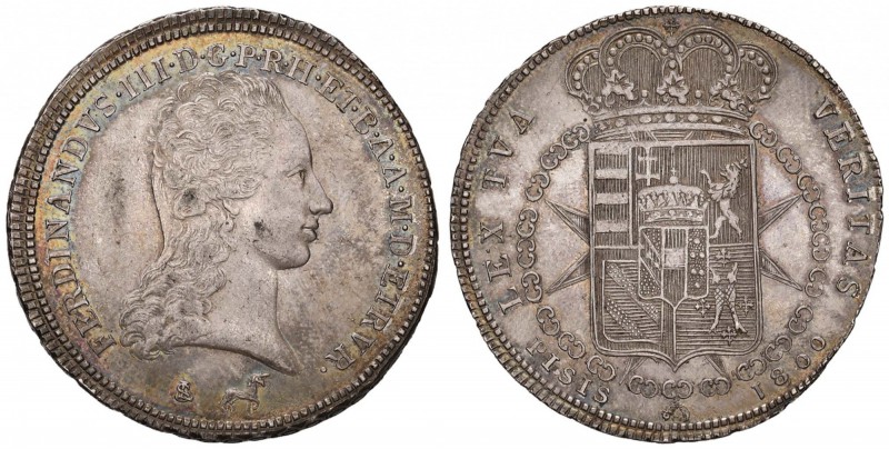 FIRENZE Ferdinando III (1790-1801) Francescone 1800 1 invertito nella data - MIR...